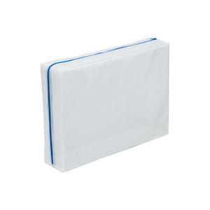 （まとめ）マグエックス メッシュケース デカマチ MMCL-A3-D 青【×3セット】