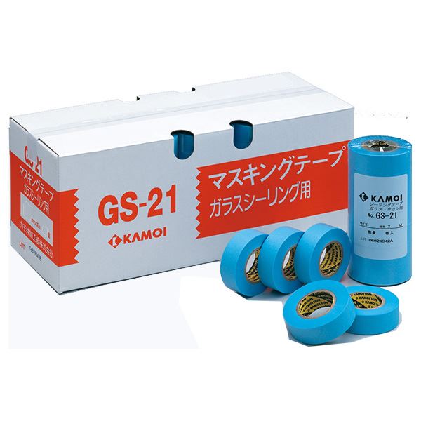 【送料無料】ガラス・サッシ用マスキングテープ GS-21 18mm×18m 水色(70巻入) 生活用品・インテリア・雑貨 文具・オフィス用品 テープ・接着用具 レビュー投稿で次回使える2000円クーポン全員にプレゼント