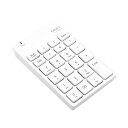 【送料無料】ナカバヤシ無線静音テンキーボード ホワイト TNK-SR227NW 1個