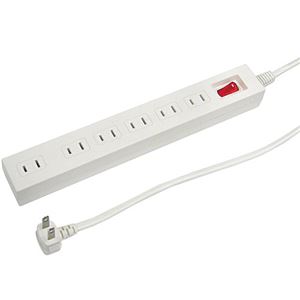 【10個セット】 YAZAWA 集中スイッチ付節電タップ 6個口2m白 Y02612WHX10
