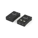 【送料無料】StarTech.com Cat6対応 4ポートUSB2.0エクステンダー延長器 最大50m延長 ブラック USB2004EXTV1個