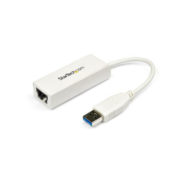 【送料無料】StarTech.com USB3.0-Gigabit Ethernetアダプタ 10・100・1000Mbps対応 ホワイトUSB31000SW 1個