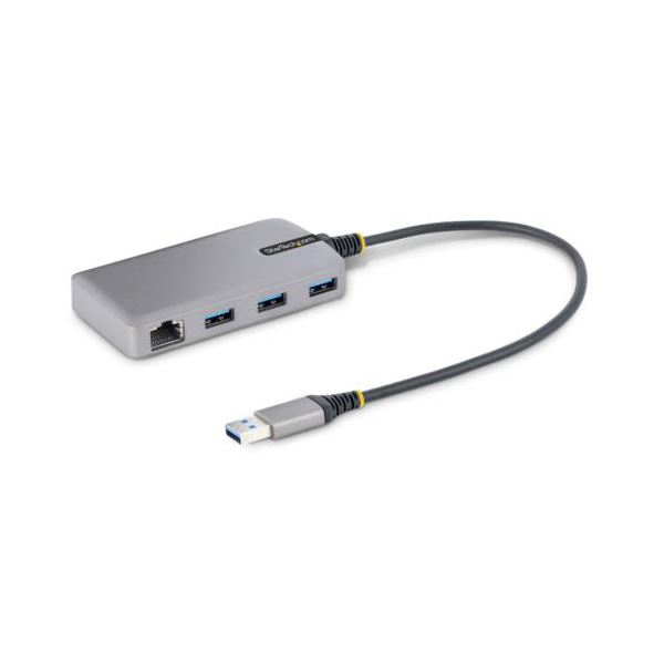 【送料無料】StarTech.com USBハブ USB-A×3 30cm スペースグレー 5G3AGBB-USB-A-HUB 1個