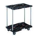 【送料無料】TRUSCO2段式ルートバン 600×400 ハンドル無 黒 MPK-6020-BK 1台 組立式