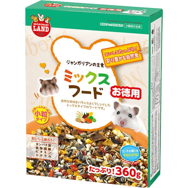 【送料無料】（まとめ）マルカン ジャンガリアンのミックスフード お徳用 360g ハムスターフード 【×3セット】 ホビー・エトセトラ ペット ハムスター レビュー投稿で次回使える2000円クーポン全員にプレゼント