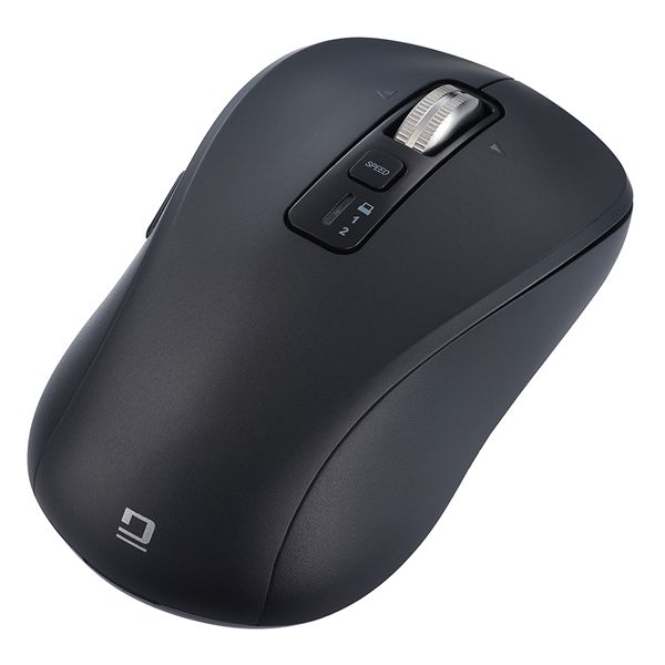 【送料無料】Digio2 感動ホイールマウス 静音5ボタンBlueLEDマウス M ブラック MUS-DKF242-BK
