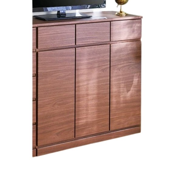 【送料無料】リビングキャビネット 約幅90cmキャビネット ブラウン