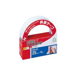(業務用10セット) ニチバン 両面テープ ナイスタック 【幅25mm×長さ10m】 NW-25