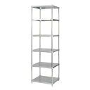 【送料無料】ステンレス シェルフ 60×60cm 6段 H210cm 日本製 耐錆 耐薬性 耐久性 冷蔵 冷凍 高温多湿対応 収納棚 オープンラック 組立式