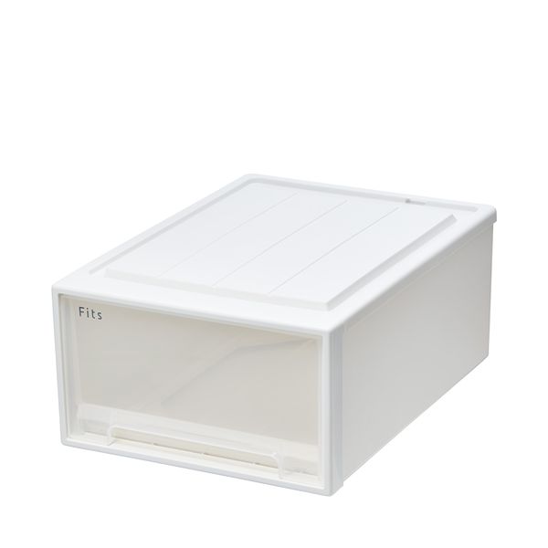 【送料無料】天馬 Fits フィッツケースクローゼット 幅39×奥行53×高さ23cm ホワイトクリア 53-39M