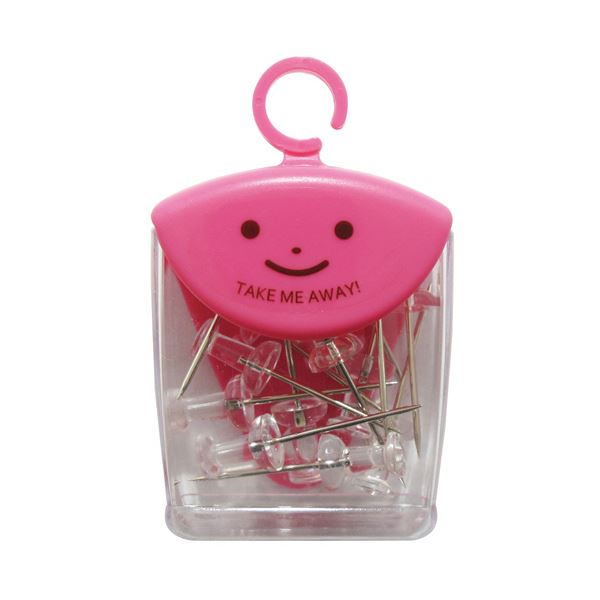 （まとめ）ミツヤ ツレテッテ ボンゴピン ロング透明 TM-4-T 1セット(75本：15本×5ケース)【×5セット】