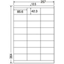 東洋印刷 ナナワードラベル LEZ24U B4/24面 500枚