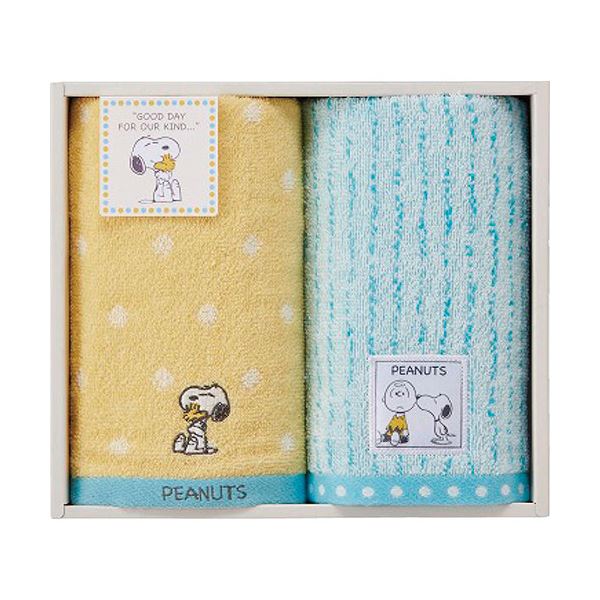 【送料無料】スヌーピー ハグ フェイスタオル2P 34×80cm C6078524
