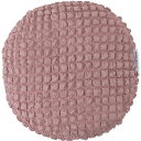 【送料無料】冷感ラウンドクッション ピンク (約W38×D38×H7cm) 完成品