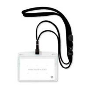 【送料無料】吊り下げ名札 フック式名刺 10枚 NL-22-BK