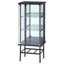 【送料無料】コレクションケース 約幅486mm スタンド 3段 ミラータイプ ブラック 組立品 リビング ダイニング インテリア家具【代引不可】