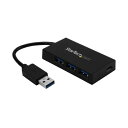 【送料無料】StarTech.com 4ポート USB3.0ハブ ブラック HB30A3A1CFB 1個