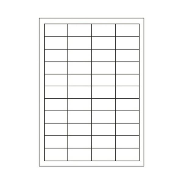 【送料無料】東洋印刷ナナタフネスラベル カラーレーザープリンタ用フィルムラベル A4 44面 47.5×25mm FCL-321冊（100シート）