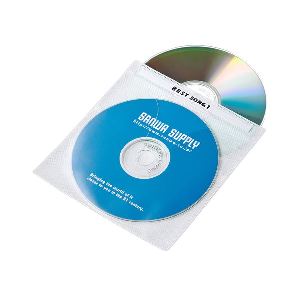 【送料無料】【5個セット】 サンワサプライ DVD・CD不織布ケース（ホワイト） FCD-FN100WNX5 AV・デジモノ パソコン・周辺機器 DVDケース・CDケース・Blu-rayケース レビュー投稿で次回使える2000円クーポン全員にプレゼント