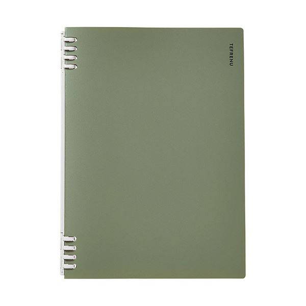 【送料無料】キングジム リングノート テフレーヌB5タテ 緑 CN9855TEミト 1セット(5冊)