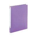 【送料無料】(まとめ) LIHIT LAB CUBE FIZZ パンチレスファイルワンタッチ パープル A4判タテ型(背幅28mm) 【×5セット】