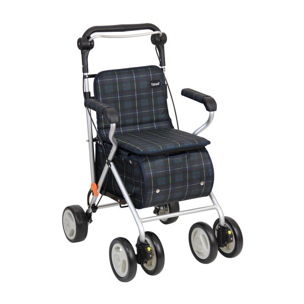 【送料無料】シルバーカー/手押し車 【スタンダードタイプ】 幅広座面 幸和製作所 『エヴォーク』 グリーン 〔介護用品 福祉用品〕