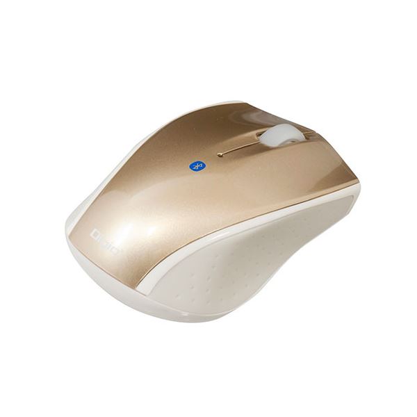 【送料無料】Digio デジオ 小型 Bluetooth 3ボタンBlueLEDマウス ゴールド MUS-BKT99NGL