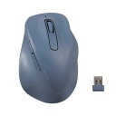 【送料無料】エレコム 静音2.4GHz無線マウス EX-G 5ボタン Lサイズ ブルー M-XGL30DBSKBU 1個(2)