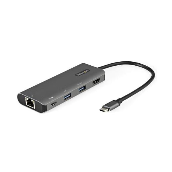 【送料無料】StarTech.com USB Type-C マルチハブ グレー DKT31CHPDL 1個