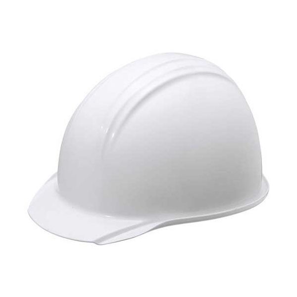 【送料無料】ヘルメット つば（雨溝）付 ホワイト