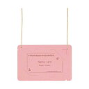 【送料無料】オール紙製名札名刺サイズ CT-E5 ピンク