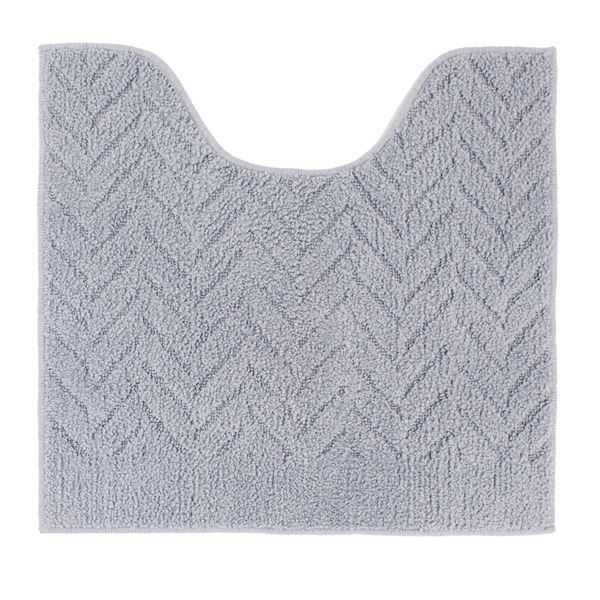 【送料無料】【2個セット】 ルックス トイレマット 55×60cm ヘリンボーン(グレー)