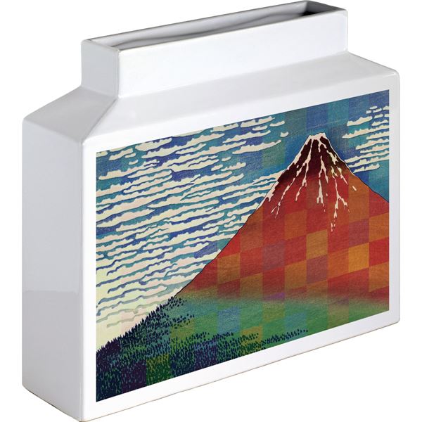 【送料無料】ユーパワー 名画モザイクアートシリーズ アートベース Lサイズ/ヨコ 葛飾北斎「凱風快晴」