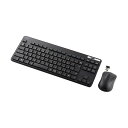 【送料無料】エレコム 抗菌無線薄型コンパクトキーボード&マウス ブラック TK-FDM109MKBK 1セット