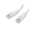 【送料無料】(まとめ) StarTech.com Cat5e対応LANケーブル ホワイト 30cm M45PATCH1WH 1本 【×5セット】(2)