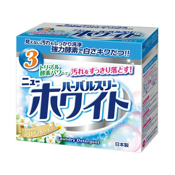 【送料無料】(まとめ）ミツエイ ハーバルスリーニューホワイト800g 1個【×10セット】 生活用品・インテリア・雑貨 日用雑貨 洗濯洗剤 レビュー投稿で次回使える2000円クーポン全員にプレゼント