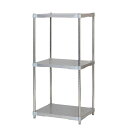 【送料無料】ステンレス シェルフ 46×60cm 3段 H120cm 日本製 耐錆 耐薬性 耐久性 冷蔵 冷凍 高温多湿対応 収納棚 オープンラック 組立式
