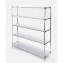【送料無料】収納棚 35×120cm 5段 H180cm 日本製 耐熱 耐食 長期耐久性 ガルバリウム鋼板製 ガルバシェルフ リビング収納 組立式