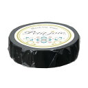 【送料無料】(まとめ) ニチバンプチジョア マスキングテープ 15mm×18m 黒 PJMT-15S062 1巻 【×10セット】