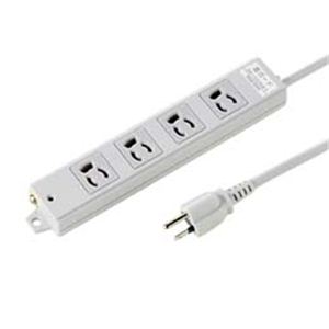 【送料無料】工事物件雷ガードタップ（3P抜け止め・マグネット付・4個口・3m） TAP-K4SP-3