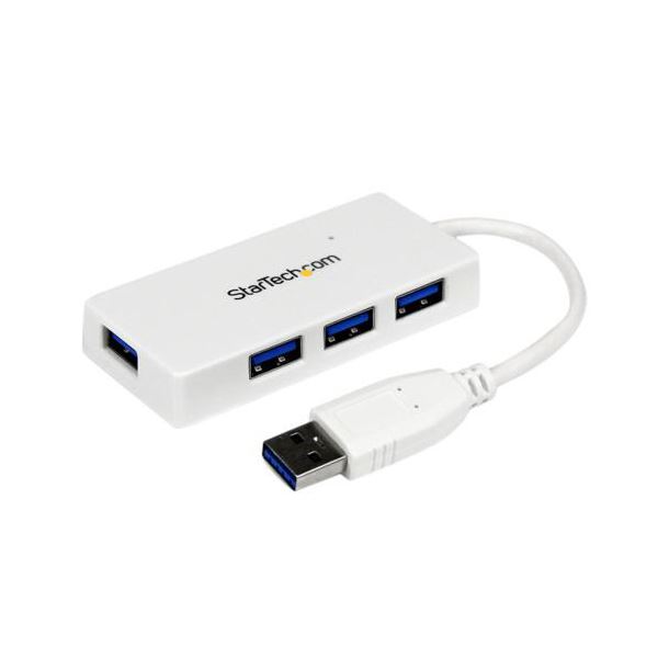 【送料無料】StarTech.com 4ポート USB3.0ハブ ホワイト ST4300MINU3W 1個