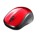 【送料無料】バッファローBluetooth BlueLED 静音 3ボタンマウス レッド BSMBB100RD 1個