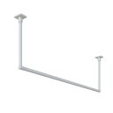 【送料無料】BAR1-6018-W ホスクリーン 固定式室内物干 BAR型 ホワイト 高さ 600mm×幅 1820mm