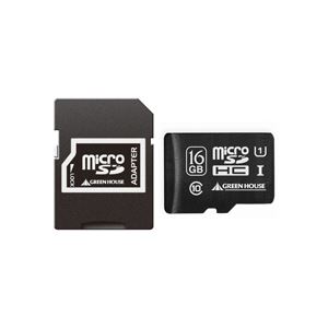 【送料無料】グリーンハウス microSDHCカード 16GB UHS-I Class10 防水仕様 SDHC変換アダプタ付 GH-SDMRHC16GU 1枚 AV・デジモノ パソコン・周辺機器 その他のパソコン・周辺機器 レビュー投稿で次回使える2000円クーポン全員にプレゼント