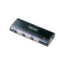 【送料無料】【5個セット】 サンワサプライ USB2.0ハブ ブラック USB-HUB226GBKNX5