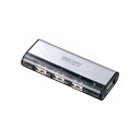 【送料無料】【5個セット】 サンワサプライ USB2.0ハブ シルバー USB-HUB226GSVNX5