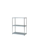 【送料無料】収納棚 46×90cm 3段 H120cm 日本製 耐熱 耐食 長期耐久性 ガルバリウム鋼板製 ガルバシェルフ リビング収納 組立式