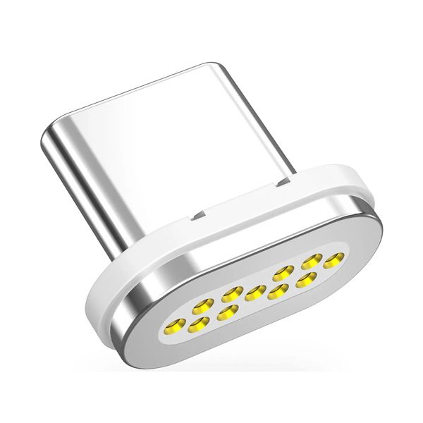 【送料無料】（まとめ） CIO マグネットシリコンケーブル専用C端子 ホワイト CIO-SLMG-T-C-WH 1個 【×5セット】(2)