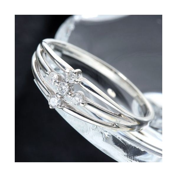 【送料無料】0.1ctダイヤリング 指輪 サザンクロスシルバーリング 11号 ファッション リング・指輪 天然石 ダイヤモンド レビュー投稿で次回使える2000円クーポン全員にプレゼント