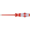 【送料無料】WERA ヴェラ ステンレス製 絶縁 マイナスドライバー 刃先サイズ4 軸長100mm 022731 工具 ツール DIY 作業工具 道具